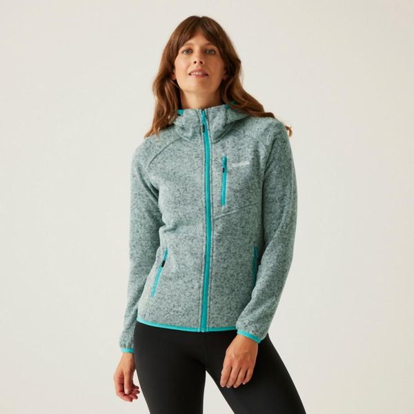 Bluza damska z kapturem Regatta Newhill II. Niebieskie bluzy Regatta, m, bez wzorów, z dzianiny, bez ramiączek, z kapturem. Za 268.25 zł.
