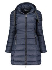 Geographical Norway Kurtka pikowana w kolorze granatowym rozmiar: S. Niebieskie kurtki Geographical Norway, s, bez wzorów, bez kaptura. Za 287.84 zł.