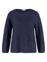 Gerry Weber Sweter w kolorze granatowym rozmiar: 36. Niebieskie swetry Gerry Weber, bez wzorów, z bawełny, bez ramiączek. Za 162.49 zł.