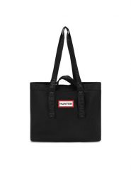 Hunter Torba HTR-K-011-06 Czarny. Czarne shopper bag Hunter, bez wzorów, z materiału, bez dodatków. Za 159.99 zł.