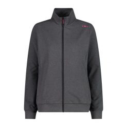 Damska bluza zapinana na zamek CMP. Szare bluzy CMP, xl, bez wzorów, z materiału, bez ramiączek, bez kaptura. Za 248.75 zł.