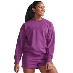 Bluza damska 2XU Motion French Terry Crew. Białe bluzy bez kaptura 2XU, m, bez wzorów, z polaru, bez kaptura. Za 377.00 zł.