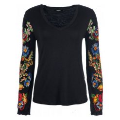 Desigual T-Shirt Damski Claudina S Czarny. T-shirty marki Desigual. W wyprzedaży za 238.00 zł.