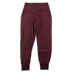 Second life - Legginsy damskie krótkie bordeaux - Jak nowy. Czerwone legginsy LULULEMON, bez wzorów, z materiału, eleganckie, krótkie. Za 170.36 zł.
