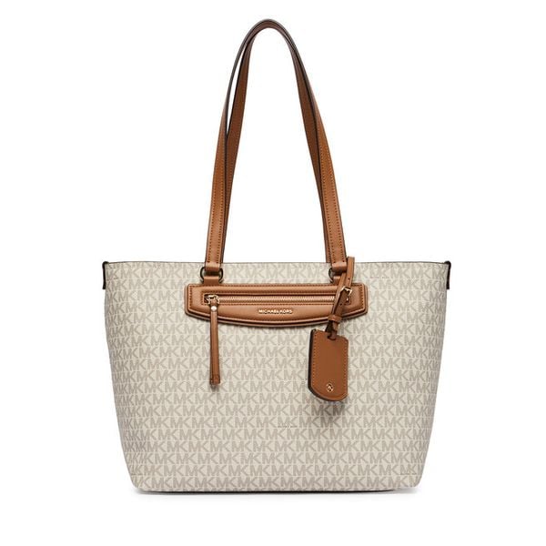 Torebka MICHAEL Michael Kors. Białe shopper bag MICHAEL Michael Kors, bez wzorów, bez dodatków. Za 859.99 zł.