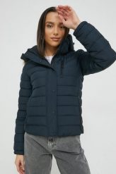Superdry kurtka damska kolor granatowy przejściowa. Niebieskie kurtki Superdry, l, bez wzorów, bez kaptura. W wyprzedaży za 419.99 zł.