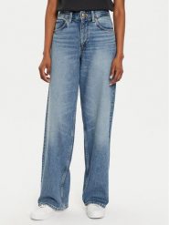 Lee Jeansy Rider 112354455 Niebieski Loose Fit. Niebieskie jeansy Lee, bez wzorów, z bawełny. Za 339.99 zł.