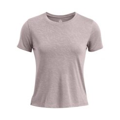 T-shirt damski Under Armour Launch Camo. Szare t-shirty Under Armour, bez wzorów, sportowe, bez kołnierzyka, bez ramiączek. Za 222.50 zł.