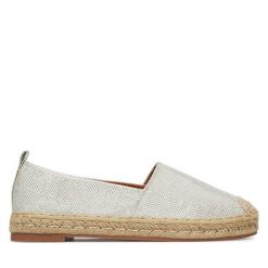 Espadryle DeeZee. Białe espadryle DeeZee, bez wzorów, bez obcasa. Za 99.99 zł.