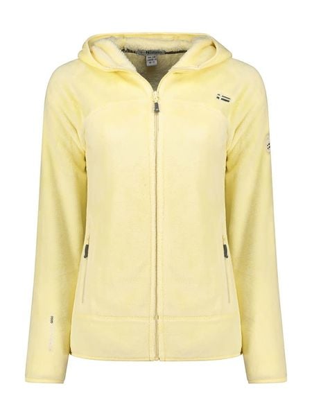 Geographical Norway Kurtka polarowa "Upalood" w kolorze żółtym rozmiar: M. Żółte kurtki Geographical Norway, m, bez wzorów, z polaru, bez kaptura. Za 136.45 zł.