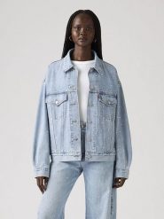 Levi's Kurtka dżinsowa w kolorze błękitnym rozmiar: L. Niebieskie kurtki Levi's, l, bez wzorów, z bawełny, bez kaptura. Za 236.61 zł.