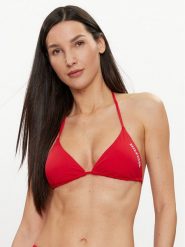 Tommy Hilfiger Góra od bikini UW0UW05301 Czerwony. Czerwone bikini Tommy Hilfiger, bez wzorów, z syntetyku. Za 219.99 zł.