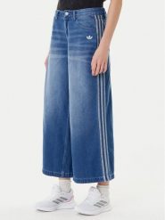 Adidas Jeansy adicolor Denim Adilenium JV7454 Niebieski Wide Leg. Niebieskie jeansy adidas, bez wzorów, z bawełny. Za 299.99 zł.