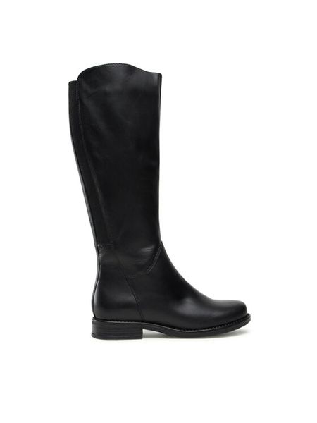 Lasocki Kozaki WI16-ALBA-05 Czarny. Czarne kozaki Lasocki, bez wzorów, ze skóry, bez obcasa, na płaskiej podeszwie, bez zapięcia. Za 379.99 zł.