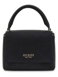 Guess Torebka w kolorze czarnym - 20 x 15 x 8 cm rozmiar: onesize. Czarne torebki klasyczne Guess, z aplikacjami, z materiału, przez ramię, bez dodatków. Za 391.99 zł.