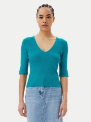 Morgan Sweter 251-MCHAMPI Zielony Slim Fit. Zielone swetry Morgan, xs, bez wzorów, z syntetyku, bez ramiączek. Za 109.99 zł.