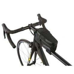 Sakwa rowerowa na ramę ROSWHEEL. Czarne torebki klasyczne ROSWHEEL, bez wzorów, z nylonu, sportowe, bez dodatków. Za 119.99 zł.
