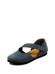 Comfortfusse Skórzane baleriny w kolorze granatowym rozmiar: 41. Niebieskie baleriny Comfortfüße, bez wzorów, z okrągłym noskiem, bez obcasa, bez zapięcia. Za 212.67 zł.