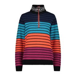 Sweter damski CMP. Brązowe swetry CMP, bez wzorów, sportowe, bez ramiączek. Za 371.45 zł.
