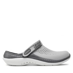 Klapki Crocs. Szare klapki Crocs, bez wzorów, bez obcasa, bez zapięcia. Za 229.99 zł.