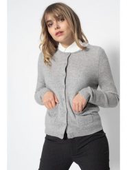 Perfect Cashmere Kaszmirowy kardigan "Amy" w kolorze jasnoszarym rozmiar: M. Szare swetry Perfect Cashmere, m, bez wzorów, z kaszmiru, bez ramiączek. Za 381.24 zł.