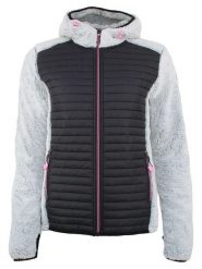 Peak Mountain Kurtka polarowa "Astone" w kolorze szaro-czarnym rozmiar: XXL. Czarne kurtki Peak Mountain, xxl, bez wzorów, z polaru, bez kaptura. Za 173.99 zł.