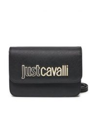 Just Cavalli Torebka 77RA4BBA Czarny. Czarne listonoszki Just Cavalli, bez wzorów, ze skóry, bez dodatków. Za 479.99 zł.