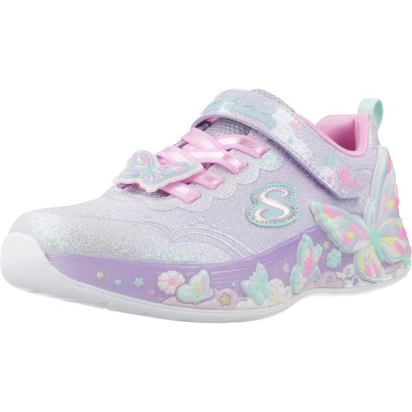 Buty SKECHERS BUTTERFLY BLISS Fioletowy. Fioletowe buty do biegania Skechers, bez wzorów, z syntetyku, bez zapięcia, do biegania. Za 221.99 zł.