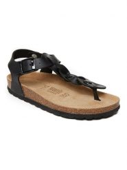 Mandel Sandały w kolorze czarnym rozmiar: 39. Czarne sandały Mandel, bez wzorów, klasyczne, z otwartym noskiem, bez obcasa, bez zapięcia. Za 121.99 zł.