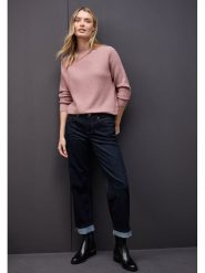 Street One Sweter w kolorze jasnoróżowym rozmiar: 38. Różowe swetry Street One, bez wzorów, street, bez ramiączek. Za 153.34 zł.