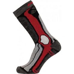 Skarpety sportowe z wełny merino dla dorosłych Apasox Marmolada. Czerwone skarpetki APASOX, bez wzorów, z wełny, trekkingowe. Za 108.95 zł.