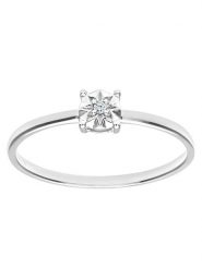 Revoni Złoty pierścionek z diamentem rozmiar: 49. Szare pierścionki Revoni, z diamentem, złote. Za 913.99 zł.