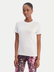 Versace Jeans Couture T-Shirt 80HAHT02 CJ03T Biały Slim Fit. Białe t-shirty Versace Jeans Couture, xl, bez wzorów, z bawełny, bez kołnierzyka, bez ramiączek. Za 439.99 zł.