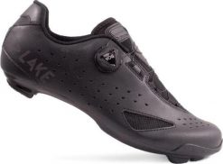 Buty odblaskowe Lake CX177. Czarne buty treningowe Lake, bez wzorów, z mikrofibry, bez zapięcia, rowerowe. Za 752.00 zł.