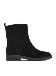 Lasocki Botki CEO-B2921-01R LSCK Czarny. Czarne botki Lasocki, bez wzorów, ze skóry, bez obcasa, na płaskiej podeszwie, bez zapięcia. Za 269.99 zł.