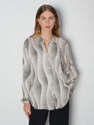 Someday Bluzka "Zauryn" w kolorze beżowo-szarym rozmiar: 40. Brązowe bluzki someday., bez wzorów, z wiskozy, bez kołnierzyka, bez ramiączek. Za 173.99 zł.