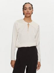 Calvin Klein Bluzka K20K207650 Écru Regular Fit. Bluzki Calvin Klein, bez wzorów, z syntetyku, bez kołnierzyka, bez ramiączek. Za 239.99 zł.