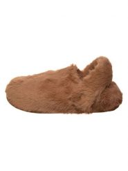 Crocs Kapcie "Classic Cozzzy Luxe" w kolorze jasnobrązowym rozmiar: 37/38. Brązowe kapcie Crocs, bez wzorów, z materiału. Za 184.95 zł.