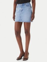 HUGO Spódnica jeansowa Gatalie 50559749 Niebieski Regular Fit. Niebieskie spódnice Hugo, s, bez wzorów, z bawełny. Za 499.99 zł.