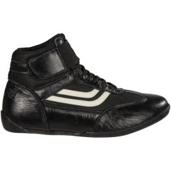 Buty treningowe Kwon. Czarne buty treningowe KWON, bez wzorów, ze skóry, bez zapięcia. Za 246.50 zł.