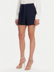 Guess Szorty materiałowe W5GD0I WH9Y2 Granatowy Loose Fit. Niebieskie szorty Guess, z aplikacjami, z materiału. Za 269.99 zł.