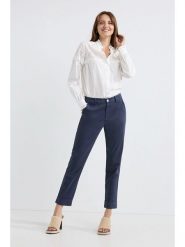 Josephine & Co Spodnie chino "Les" w kolorze granatowym rozmiar: 40. Niebieskie chinosy Josephine & Co, bez wzorów. Za 272.95 zł.