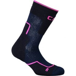 Skarpety trekkingowe CMP WOOL MID. Fioletowe skarpetki CMP, bez wzorów, z elastanu. Za 47.99 zł.