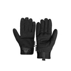 Rękawiczki ochronne Ferrata. Czarne rękawiczki VOLVEN, bez wzorów, sportowe. Za 109.99 zł.