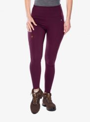 Legginsy damskie Fjallraven Abisko Tights. Fioletowe legginsy Fjällräven, bez wzorów, z materiału. Za 423.49 zł.