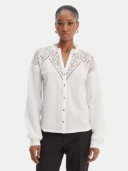 Morgan Koszula 261-TNICOLE Biały Regular Fit. Białe koszule Morgan, xl, bez wzorów, z syntetyku, bez kołnierzyka, bez ramiączek. Za 239.99 zł.