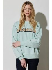 Wrangler Bluza w kolorze miętowym rozmiar: S. Zielone bluzy Wrangler, s, bez wzorów, z bawełny, bez ramiączek, bez kaptura. Za 113.63 zł.