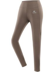Alpine Pro Legginsy sportowe "Marda" w kolorze jasnobrązowym rozmiar: XL. Brązowe legginsy Alpine Pro, bez wzorów, z materiału, sportowe. Za 118.84 zł.