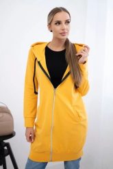 Bluza sukienkowa z kapturem musztardowa. Bluzy KESI, l, bez wzorów, z bawełny, bez ramiączek, z kapturem. Za 234.40 zł.