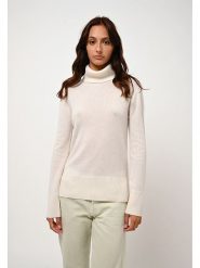 AUTHENTIC CASHMERE Kaszmirowy golf "Fornet" w kolorze kremowym rozmiar: S. Brązowe swetry AUTHENTIC CASHMERE, s, bez wzorów, z kaszmiru, bez ramiączek. Za 322.14 zł.